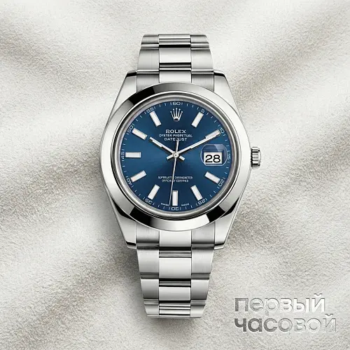Datejust II Blue Dial Sticks Index