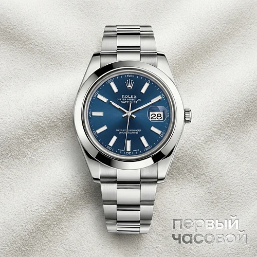 Datejust II Blue Dial Sticks Index