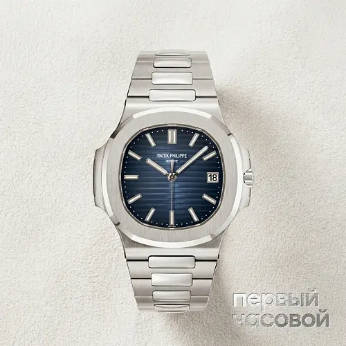 Nautilus 18K White Gold Blue Dial
