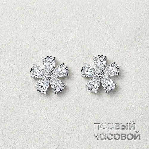 Серьги С Бриллиантами 5,11 Ct. G-H/Vs