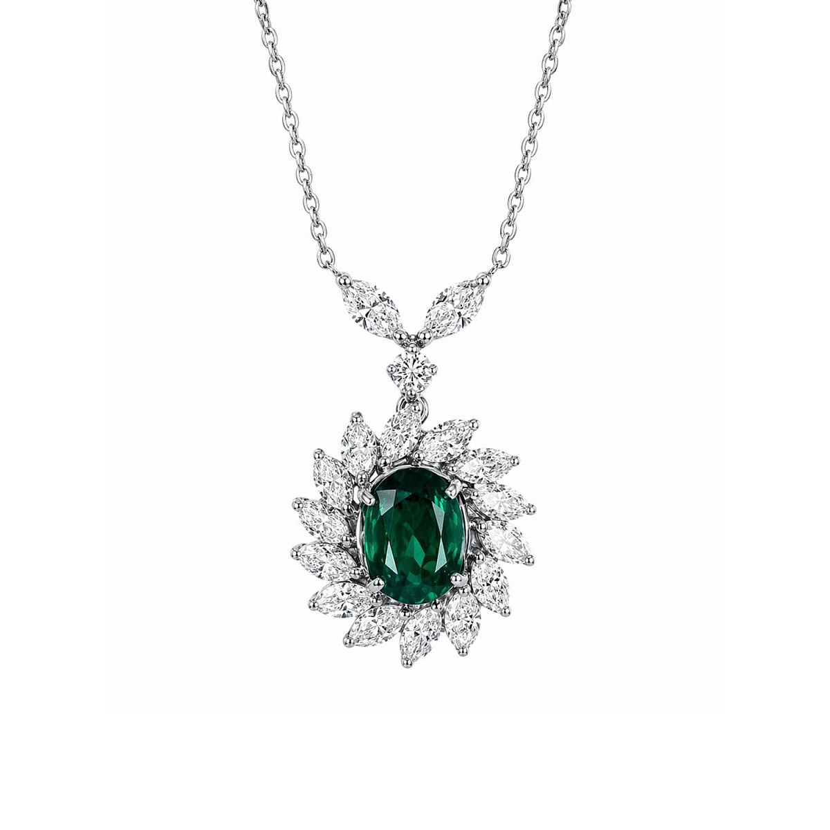Studio jewelry Подвеска с изумрудом 1,80 ct.