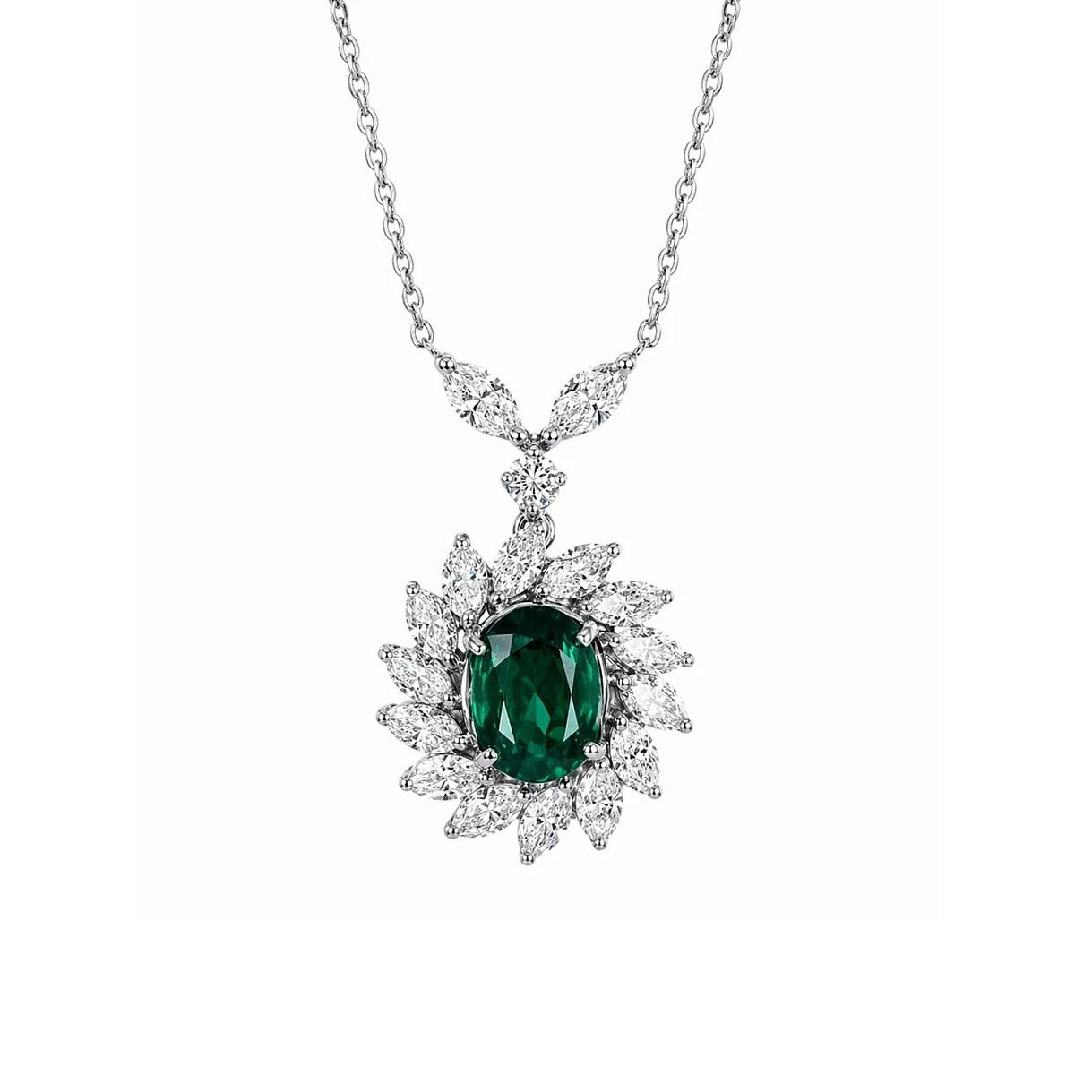 Studio jewelry Подвеска с изумрудом 1,80 ct.
