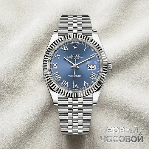 Oyster Perpetual Datejust 41mm Blue Azzurro Romain Dial