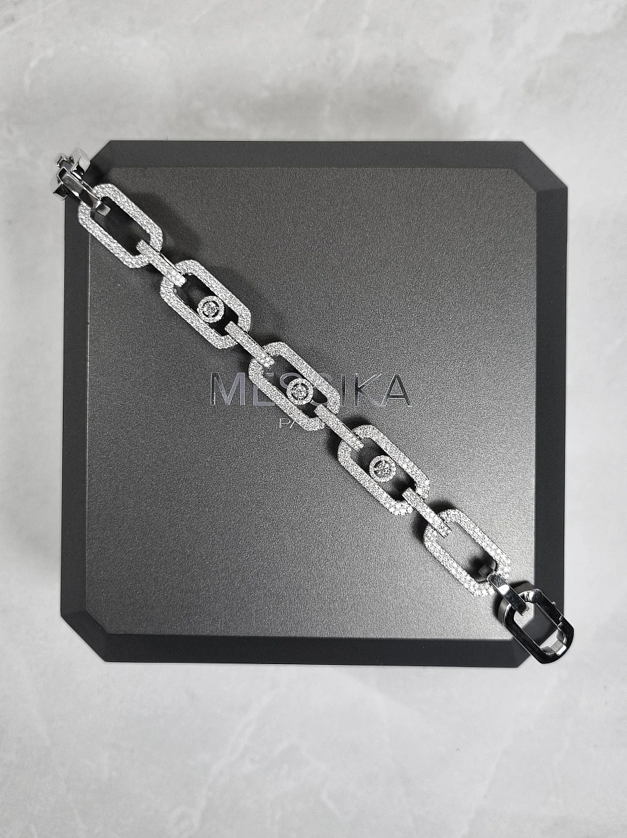 Купить украшение MESSIKA So Move XL Pavé Bracelet So Move XL Pavé-Set Bracelet 12942-WG: в наличии в Москве!