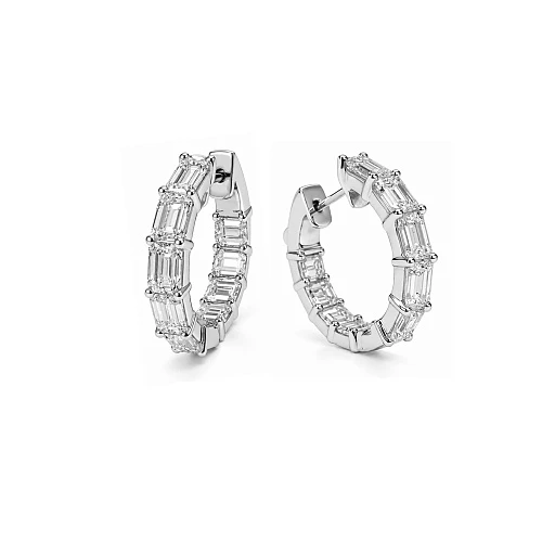Серьги с бриллиантами 3,80 ct. 