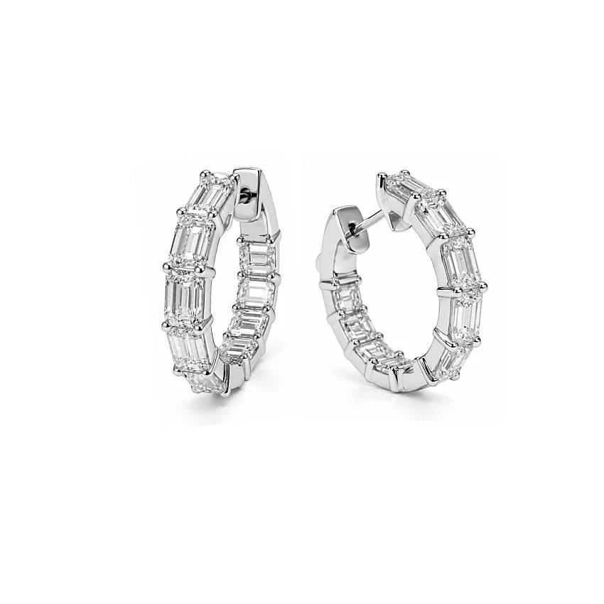 Серьги с бриллиантами 3,80 ct. 