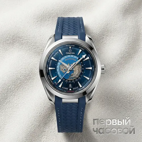 Seamaster Aqua Terra Co-Axial Master Chronometer Gmt Worldtimer 43 Mm