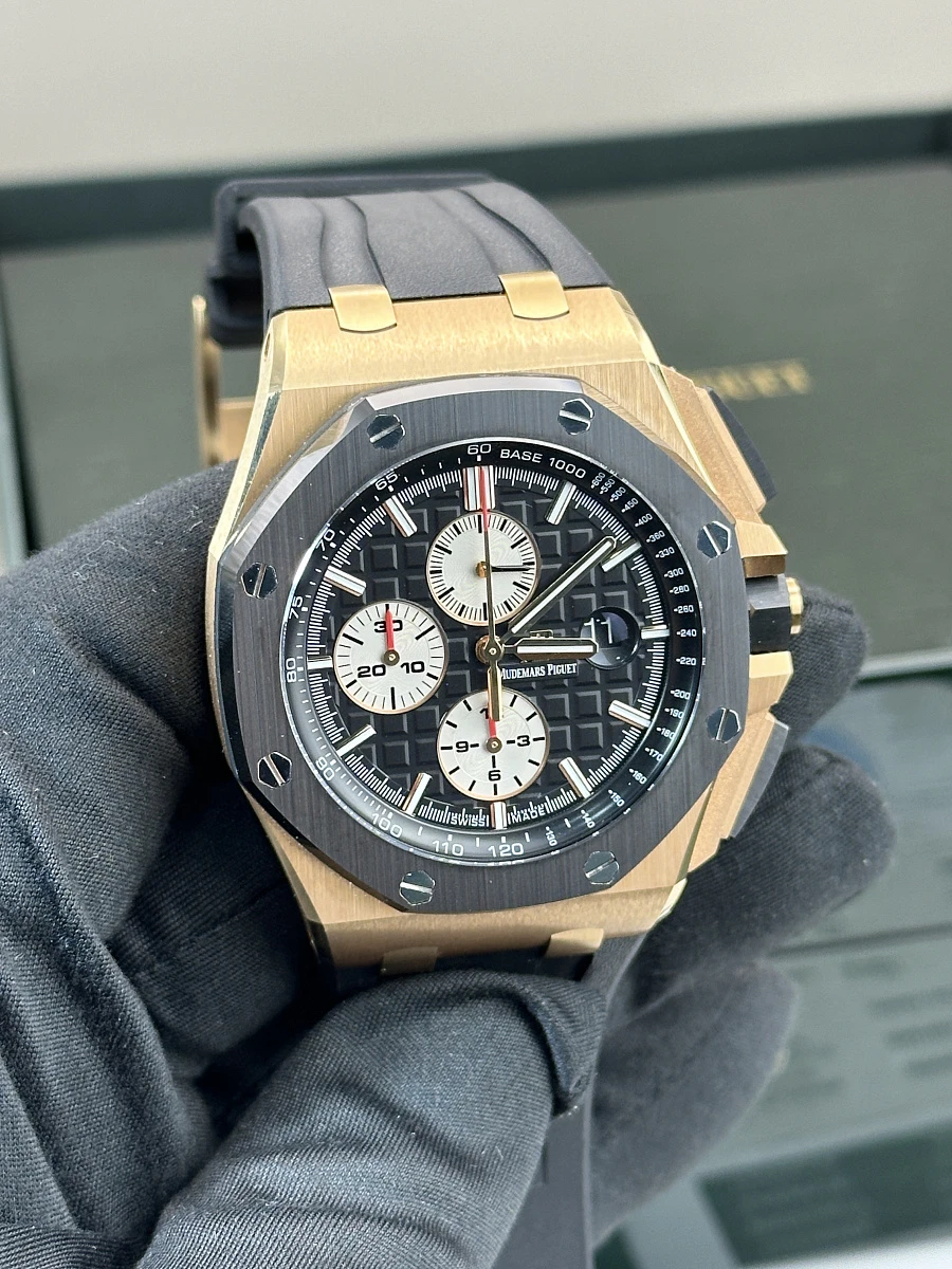 Audemars piguet royal oak offshore chronograph rose gold best sale