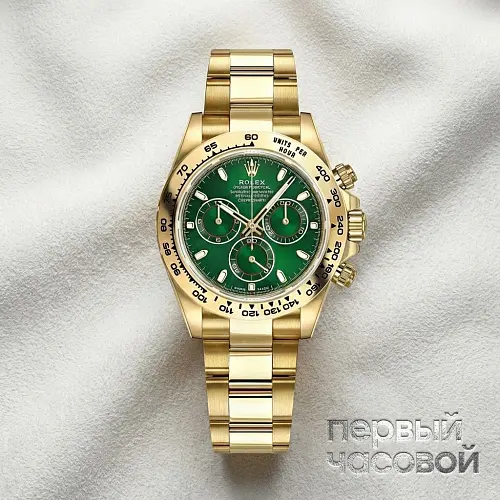Cosmograph Daytona 40Mm Yellow Gold Green Dial Discontinued
