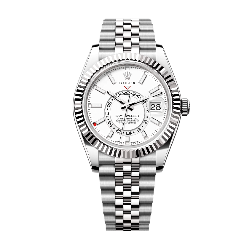 &quot;Oyster Perpetual Sky-Dweller&quot; white dial