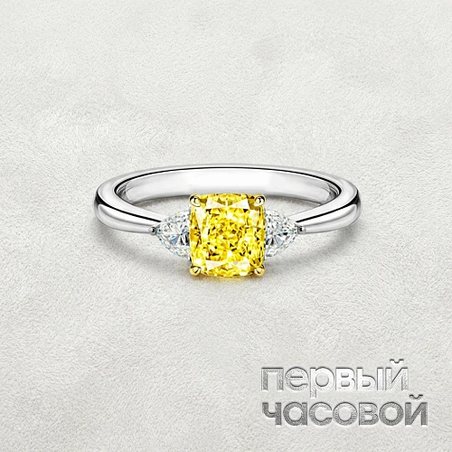 Кольцо 1,72 ct. Fancy Light Yellow/VVS2