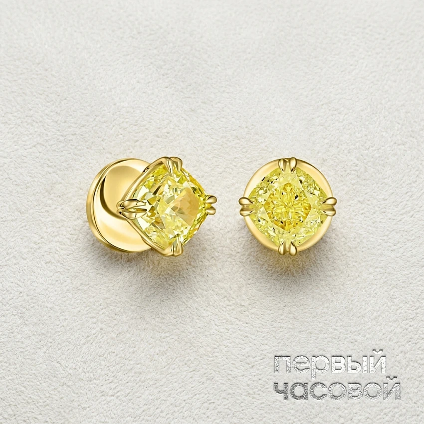 Серьги 3,01/3,03 ct. Cushion Diamonds
