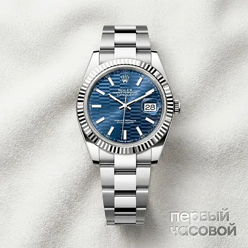 Oyster Perpetual Datejust 41mm Blue Flutted Dial