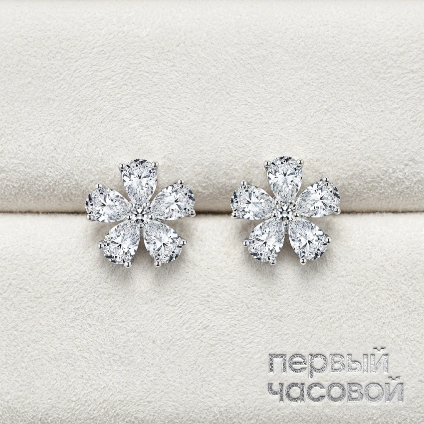 Серьги с бриллиантами 3,00 ct. G/VS1