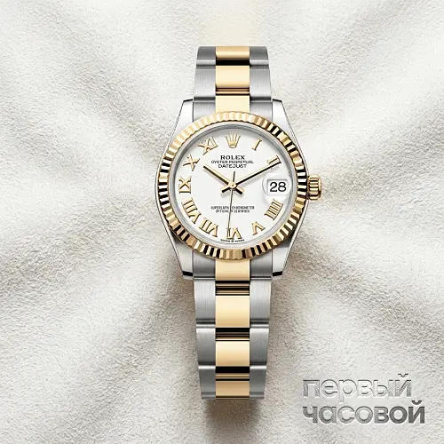 Datejust 31Mm Steel & Yellow Gold White Dial Roman Index