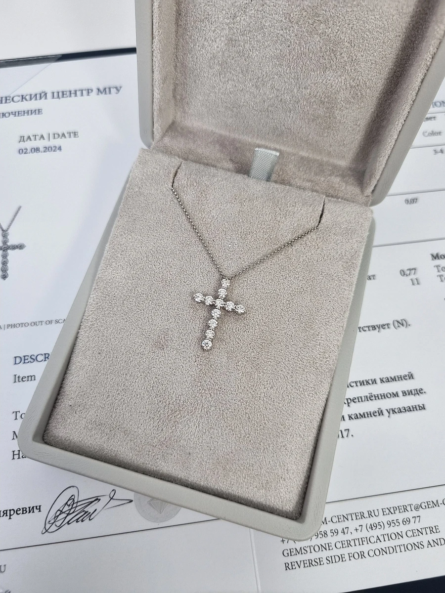Купить украшение NO NAME КРЕСТ с бриллиантами 0,77 CT. : в наличии в Москве!