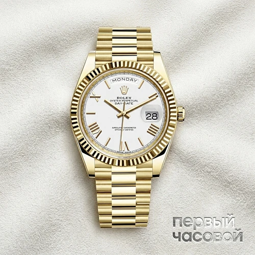 Day-Date 40 Yellow Gold White Dial