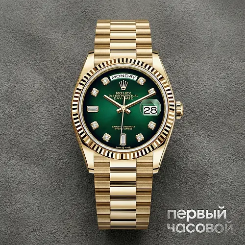 Day-Date 36 Mm Yellow Gold Green Ombre Dial