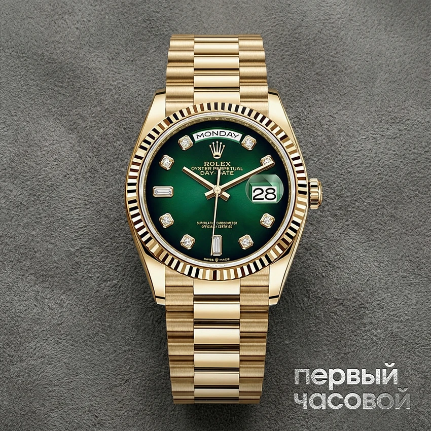 Day-Date 36 Mm Yellow Gold Green Ombre Dial