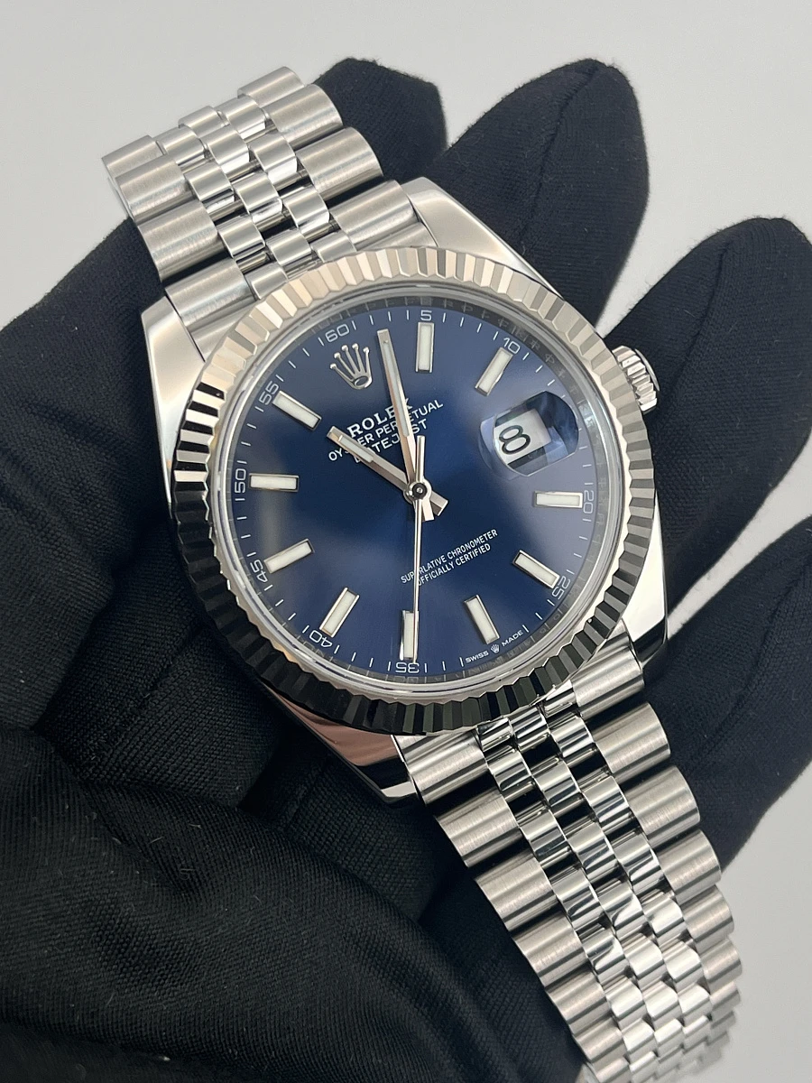 Купить элитные часы Rolex Oyster Perpetual Datejust 41mm Blue Dial 126334: в наличии в Москве!