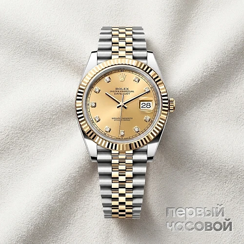 Datejust Ii 41 Mm Steel And Yellow Gold Diamond Index