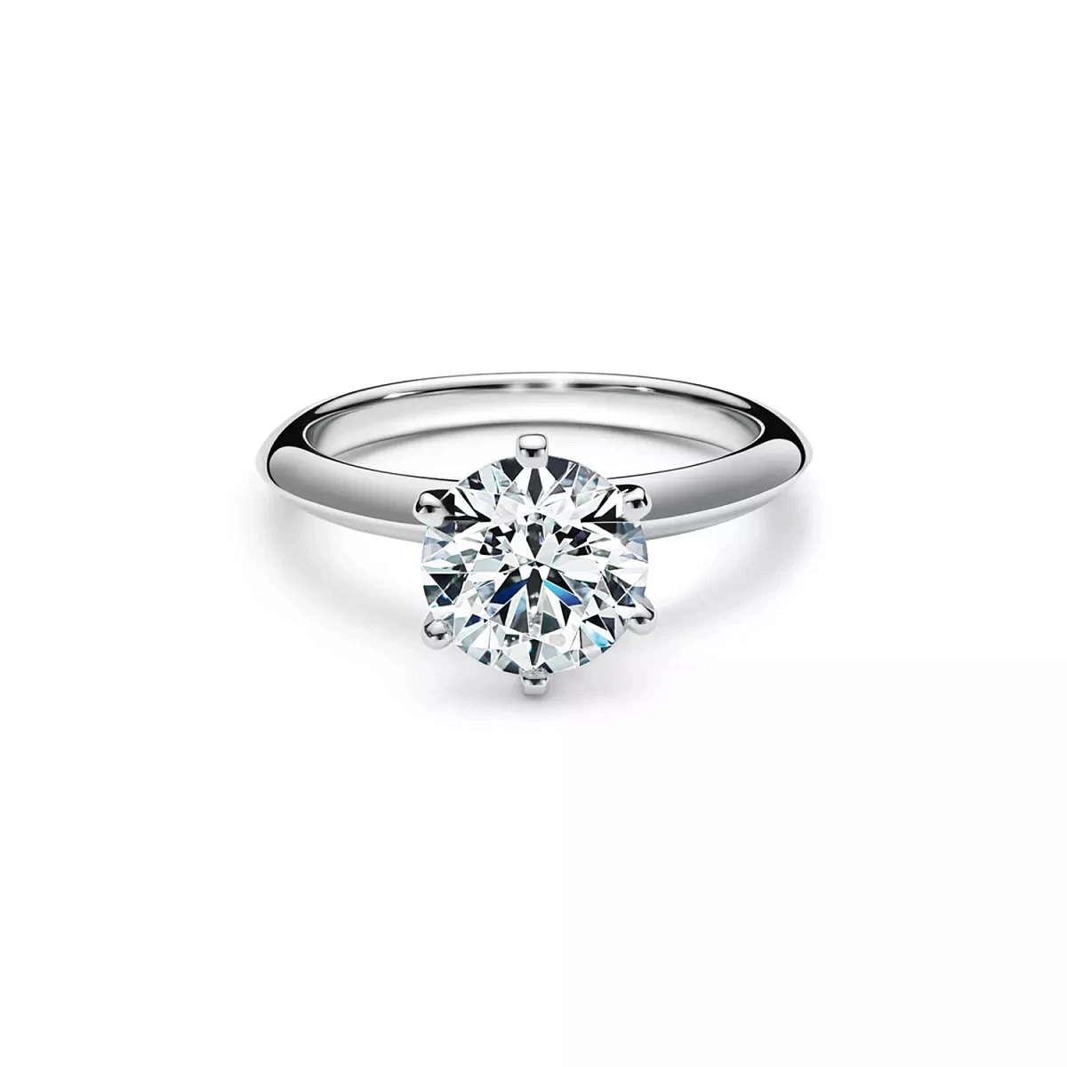 Купить украшение Tiffany &amp; Co The Tiffany® Setting Engagement Ring in Platinum 1,00 ct. H/VS1 : в наличии в Москве!