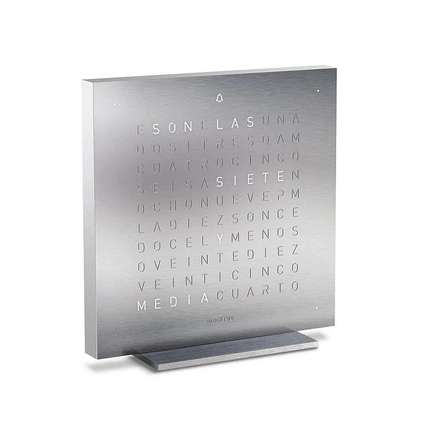 Clock Two Touch Silver Кириллица