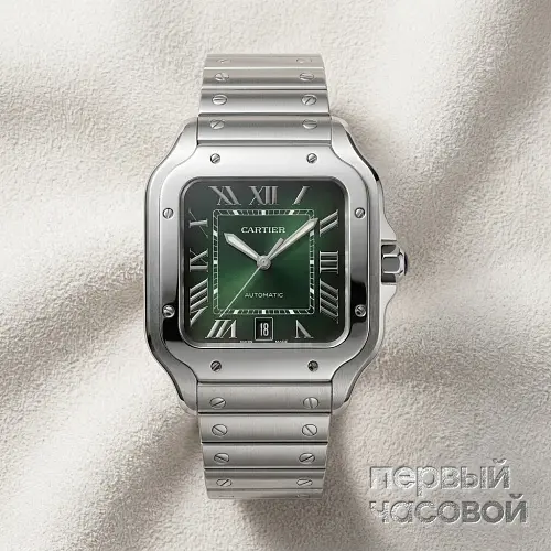 Santos De Cartier Green Dial
