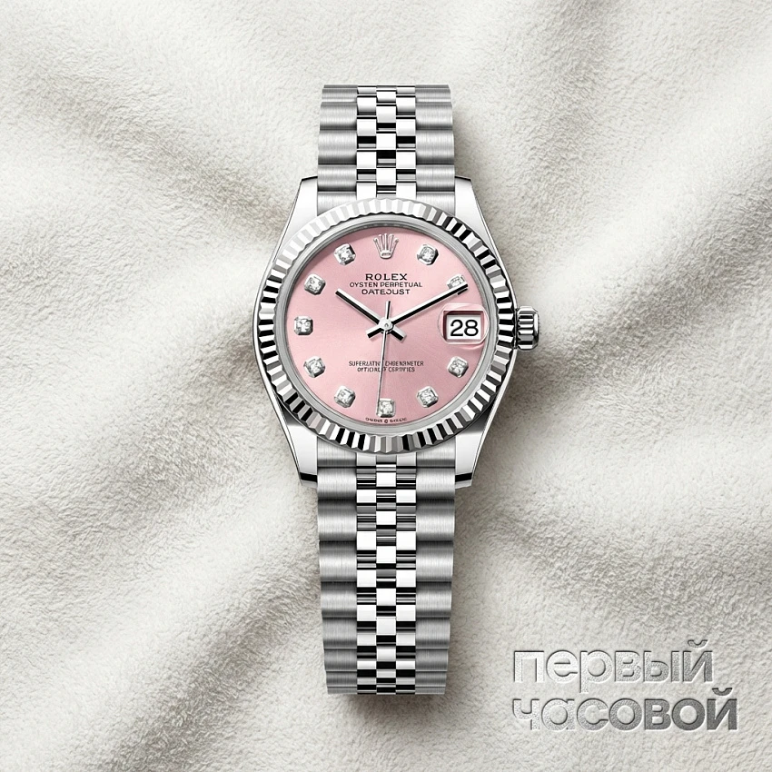 Datejust 31 mm Pink Dial with Diamonds