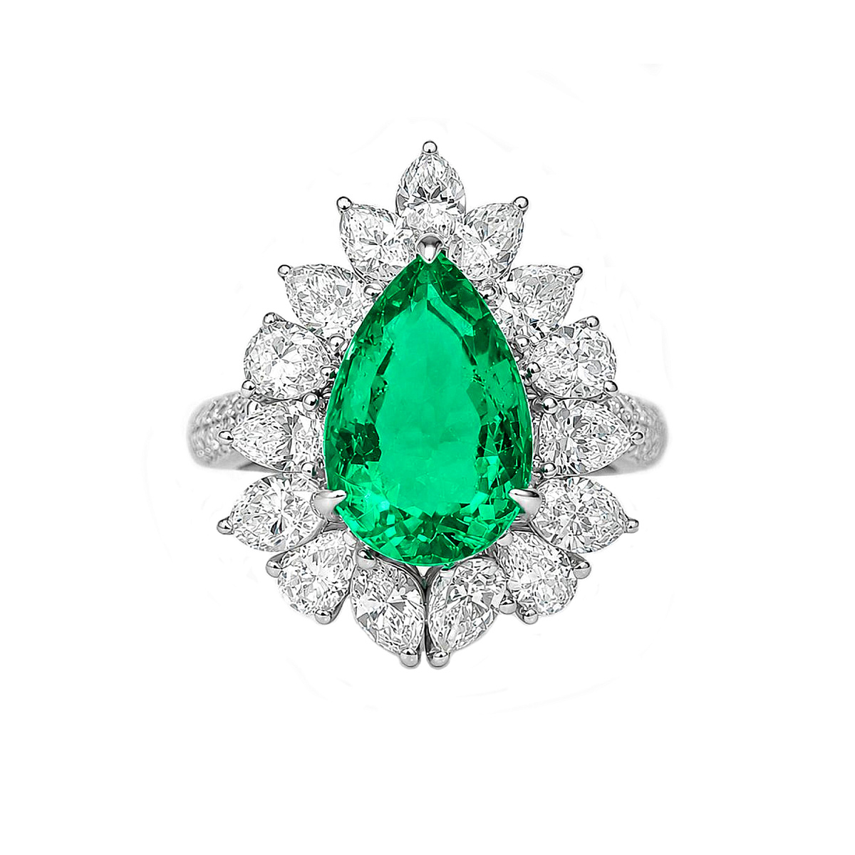 Studio jewelry Кольцо с изумрудом 2,95 ct. (Colombia)
