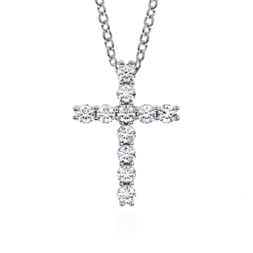 Крест с бриллиантами 3,54 ct.