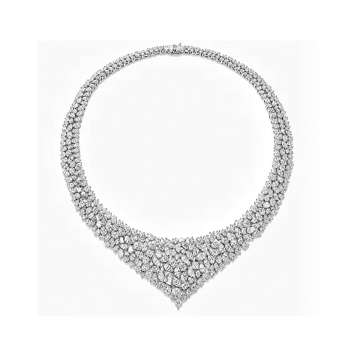 Колье с бриллиантами 56,67 ct. 