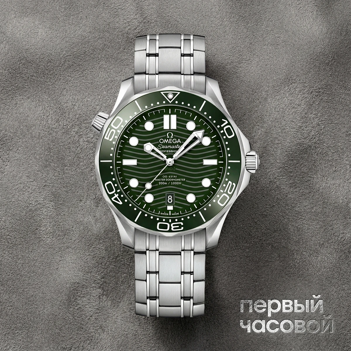 Купить элитные часы Omega Seamaster Diver 300M Co‑Axial Master Chronometer 42 Mm Green Dial 210.30.42.20.10.001 : в наличии в Москве!