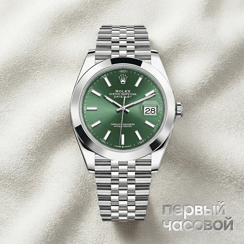 Oyster Perpetual Datejust 41 Mm Mint Green