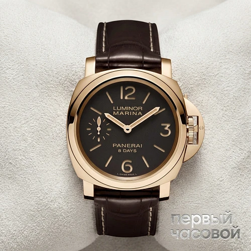 Luminor Marina 8 Days Oro Rosso