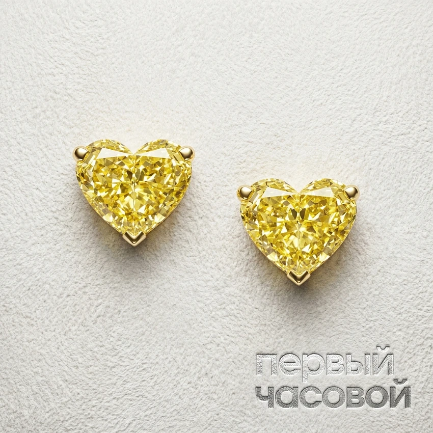 Серьги с бриллиантами 1,00/1,01 ct. (Heart Diamonds)