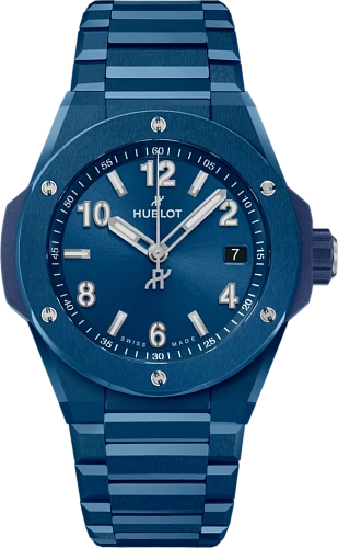 Big Bang Integrated Time Only Blue Ceramic