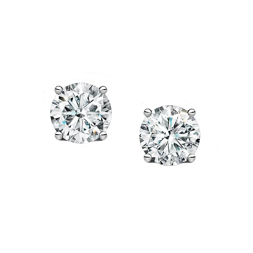 Серьги 0,70/,70 ct. F/VS2 "Round Diamonds"