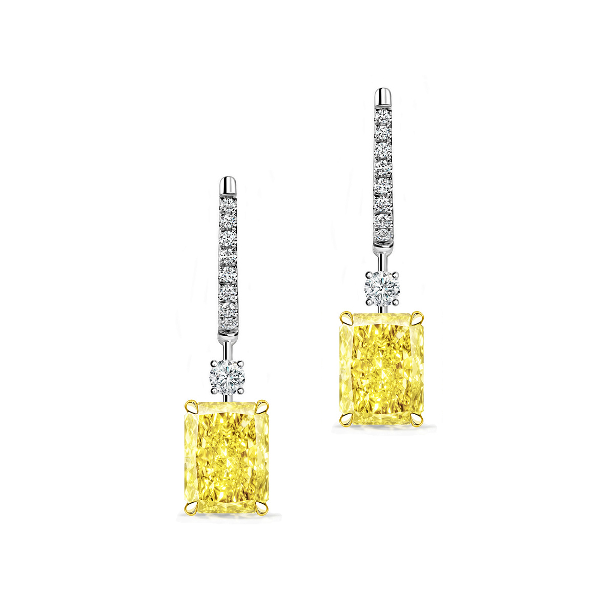 Studio jewelry Серьги с бриллиантами 1,46/1,51 ct. W To X Range/VS2-Si1