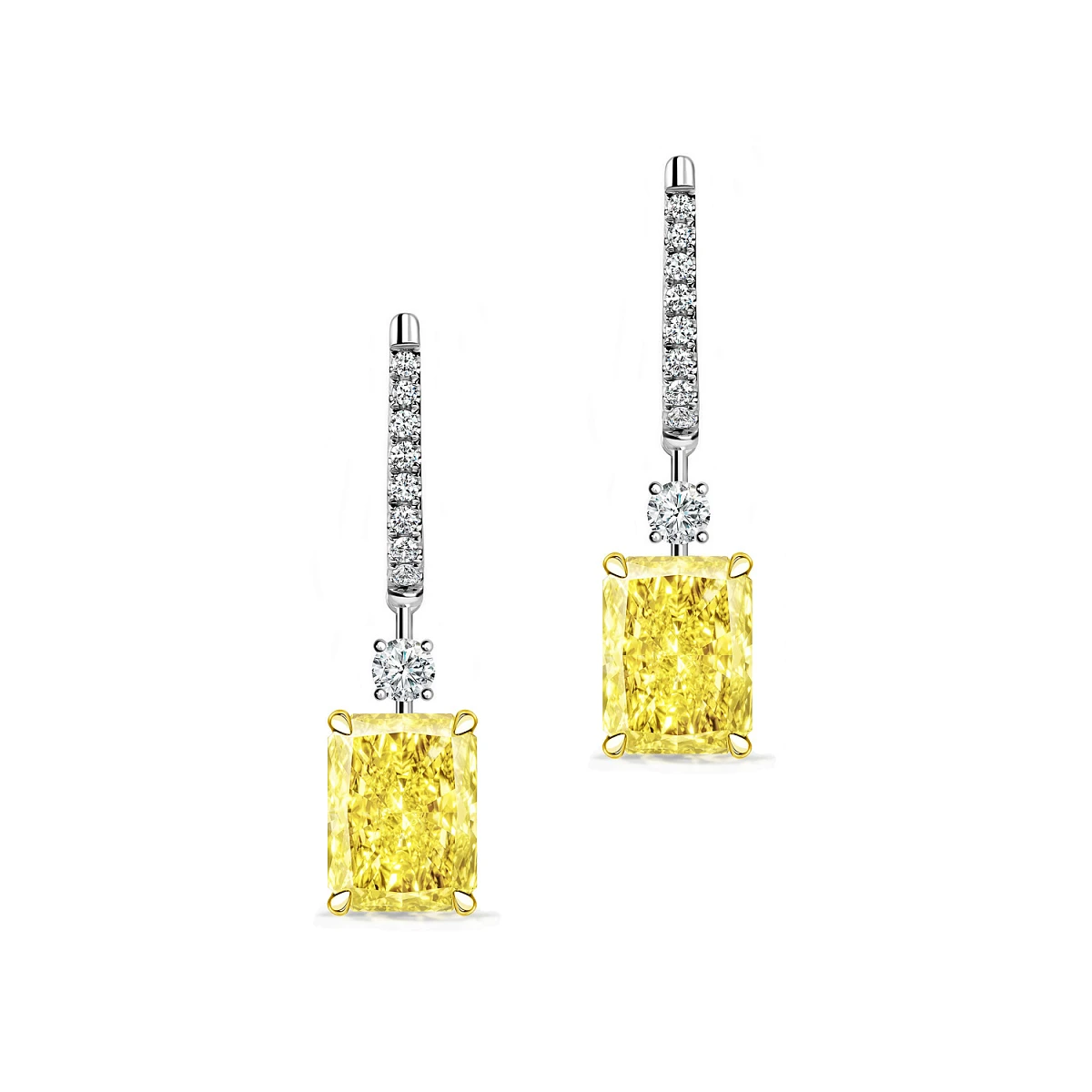 Studio jewelry Серьги с бриллиантами 1,46/1,51 ct. W To X Range/VS2-Si1