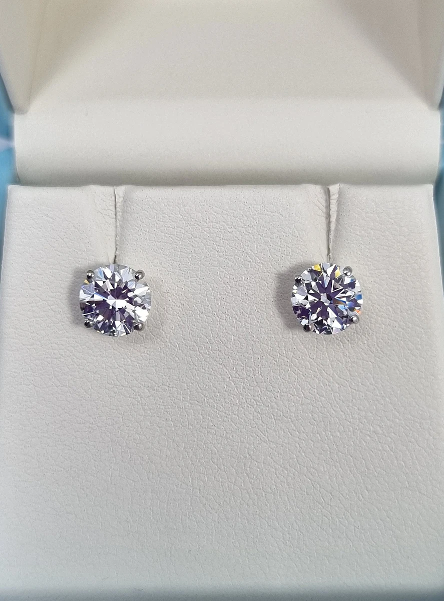 Купить украшение NO NAME Серьги 1,50/1,57 ct. D/VVS2 (3 excellent) : в наличии в Москве!