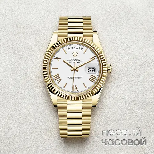 Day-Date 40 Yellow Gold White Dial