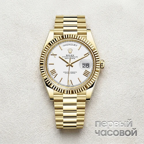 Day-Date 40 Yellow Gold White Dial