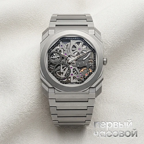 Octo Finissimo Skeleton Titanium Power Reserve