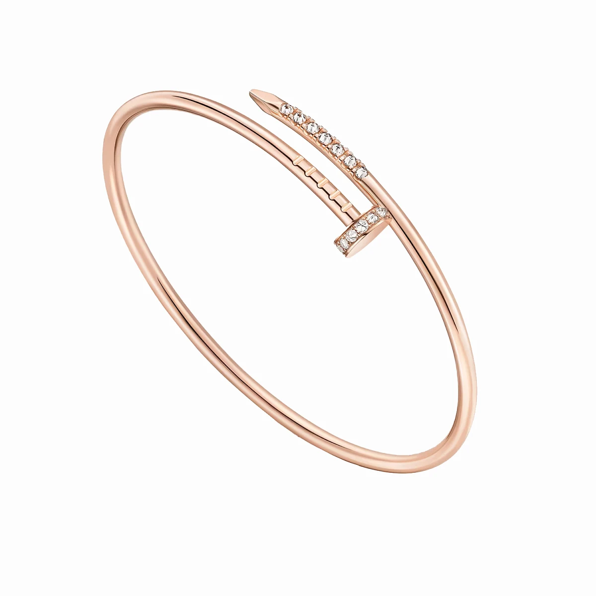 Купить украшение Cartier Juste un Clou bracelet, Small Model, Reverse-set Diamonds 16 CRB6091316: в наличии в Москве!