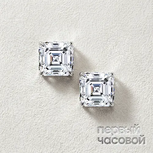 Серьги с бриллиантами 0,77/0,77 ct. F/VS1 "Lucky Number"