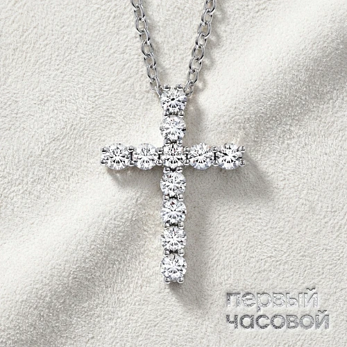 Крест с бриллиантами 3,31 ct. D/VVS1 (3 excellent)