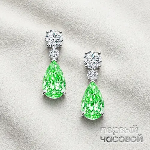 Серьги с бриллиантами 2,00/2,05 ct. FLGGY/VVS2-VS2