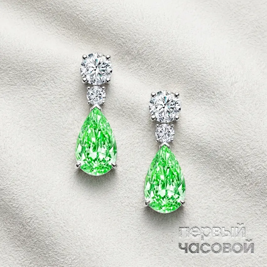 Серьги с бриллиантами 2,00/2,05 ct. FLGGY/VVS2-VS2