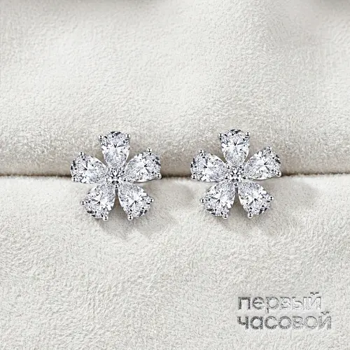 Серьги с бриллиантами 3,03 ct. H/VS1
